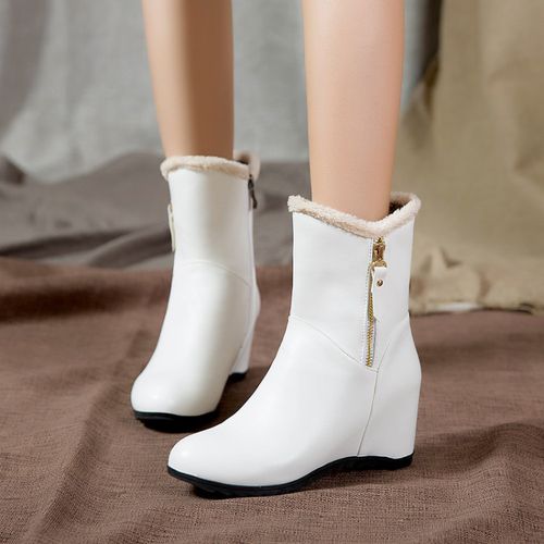 Wedge Boots For Women Soft Leather Platform Wedges With Ankle Support, 10cm  Heel Height, Ideal For Womens Winter Fashion And Office Model Mom Available  In Small Sizes 33 43 2023 Collection From